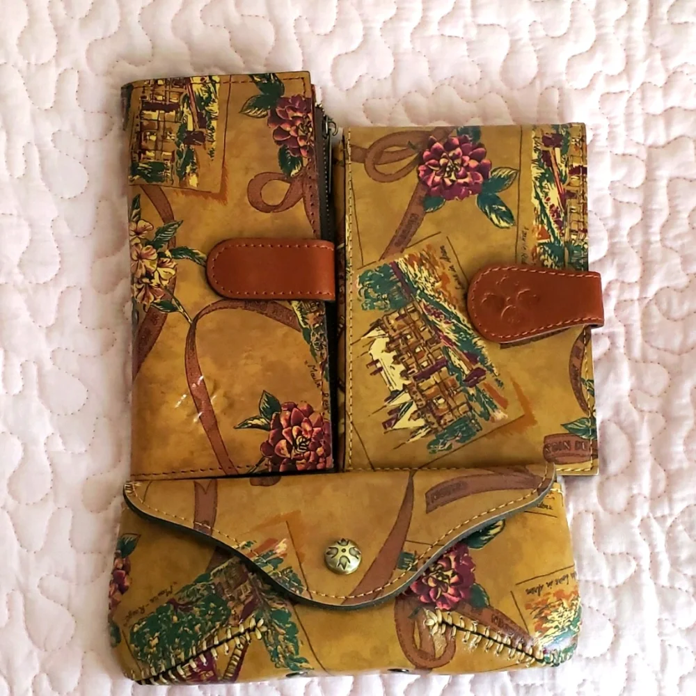 NWOT Patricia Nash 3 piece Leather Set My European Trip